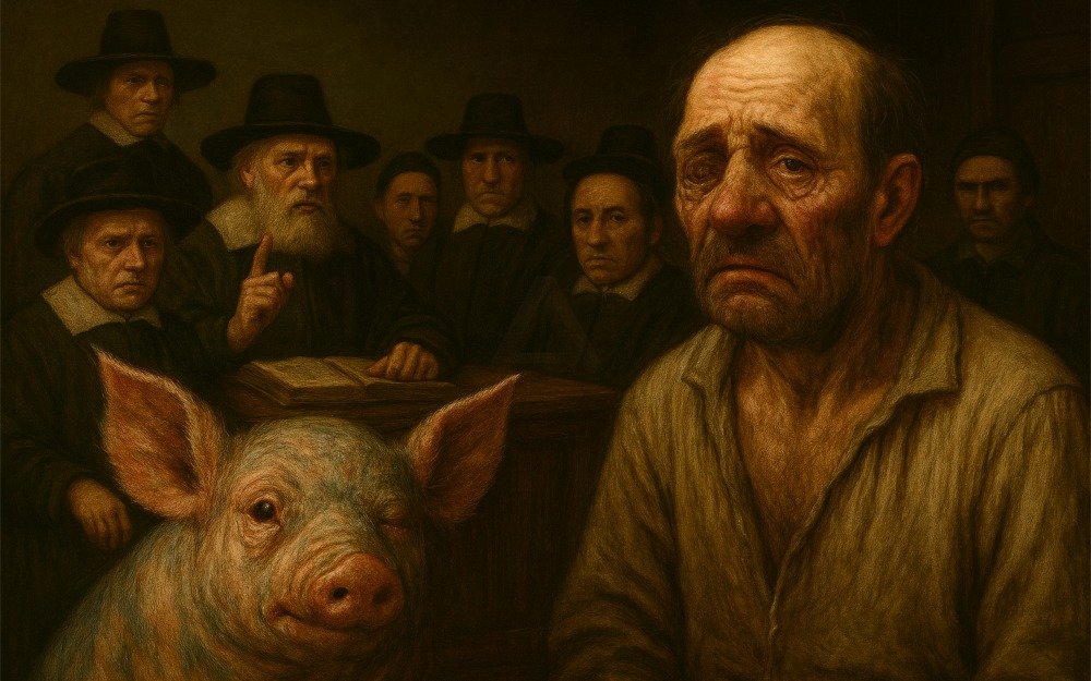 George Spencer, the New Haven magistrates and a deformed pig.